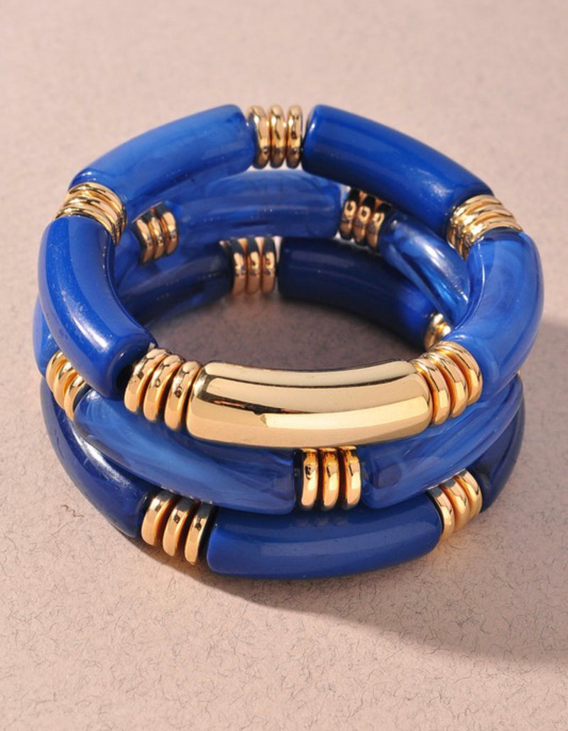 Royal Acrylic Bracelet Set
