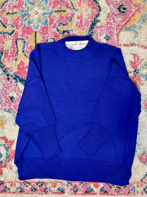 Time to Party Sweater-Royal